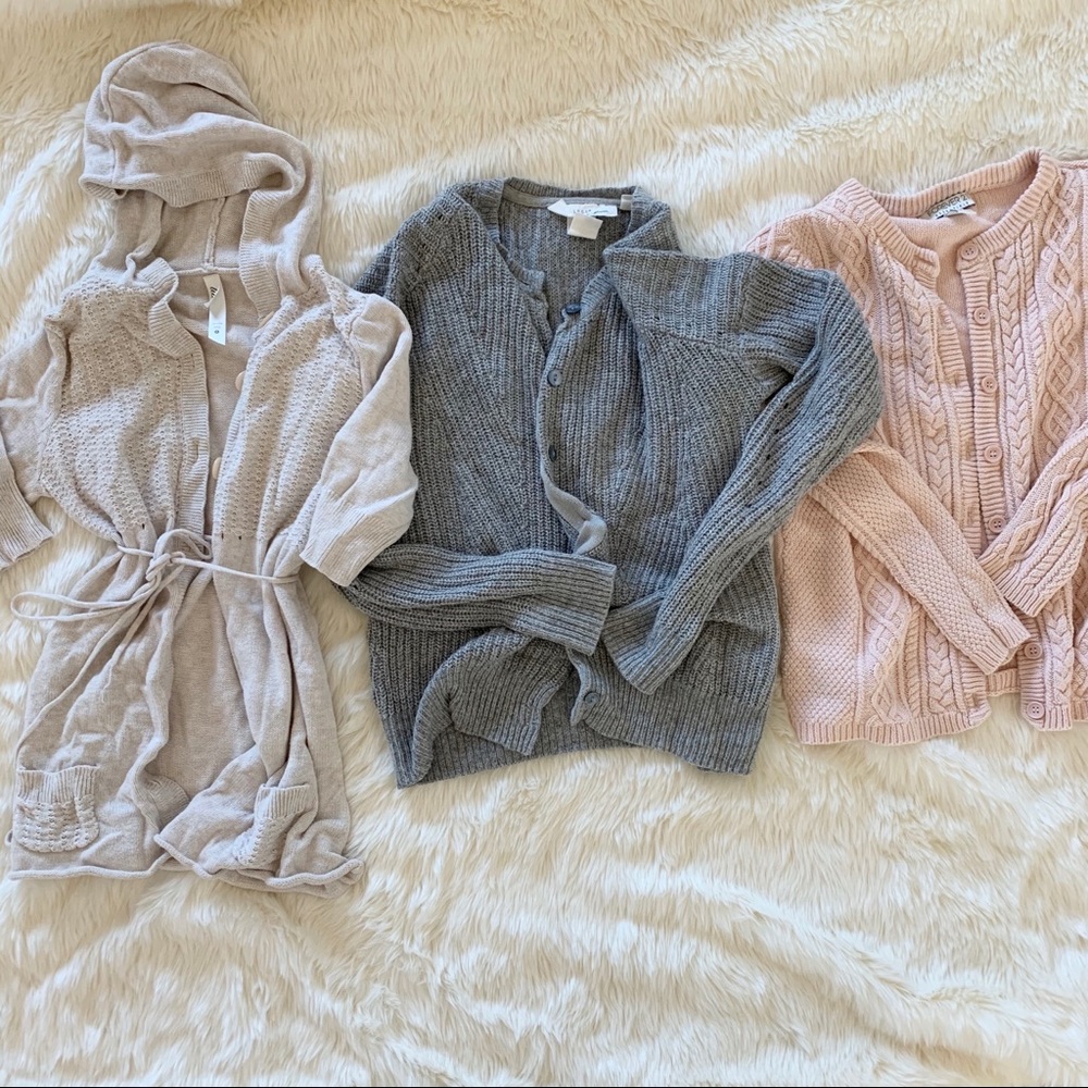 3 cardigans lot - H&M, Forever 21